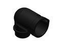 Conduit Fitting, Angled, Black, M40 x 1.5, Conduit Width - 36